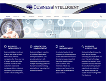 Tablet Screenshot of businessintelligent.co.za
